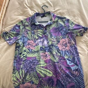 Men’s Sunday swagger floral golf polo